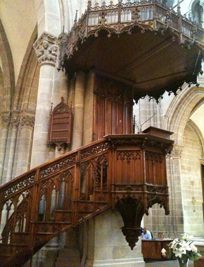Pulpit in St. Pierre Cathedral, Geneva